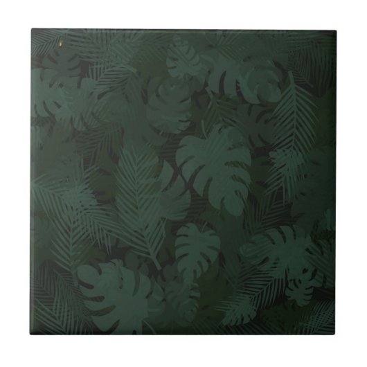 Moody Tropical Keramik Tile Fliese (Vorderseite)