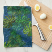 Moody Tropical Night Kitchen Handtücher (Viertel Falte)
