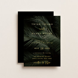 Moody Tropics Wedding Folieneinladung