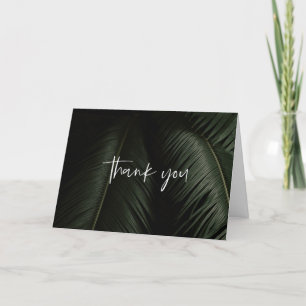 Moody Tropics Wedding Vielen Dank Dankeskarte