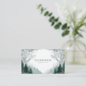 Moody- und mystischer verzauberter Wald Visitenkarte (Stehend Vorderseite)