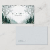 Moody- und mystischer verzauberter Wald Visitenkarte (Vorne/Hinten)
