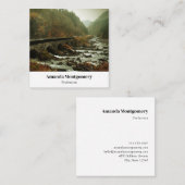 Moody und schöne Landschaft der Natur Quadratische Visitenkarte (Vorne/Hinten)