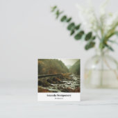 Moody und schöne Landschaft der Natur Quadratische Visitenkarte (Stehend Vorderseite)