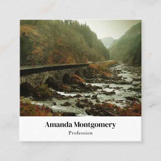 Moody und schöne Landschaft der Natur Quadratische Visitenkarte (Vorderseite)