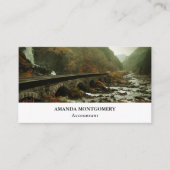 Moody und schöne Landschaft der Natur Visitenkarte (Vorderseite)