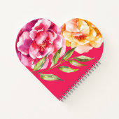 Moody Watercolor-Blume - Handgeschriebene Anmerkun Notizblock (Rückseite)