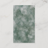 Moody Watercolor Pine Tree Forest Wedding Detail Begleitkarte (Rückseite)