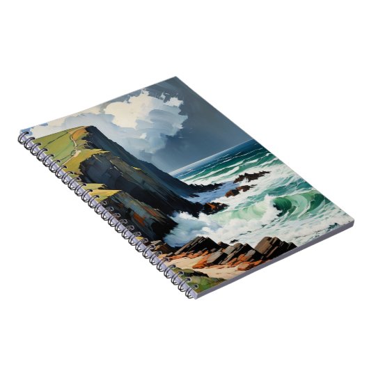 Moody Waves | Notebook-Journal Notizblock (Rechte Seite)