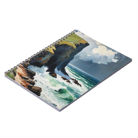 Moody Waves | Notebook-Journal Notizblock (Linke Seite)