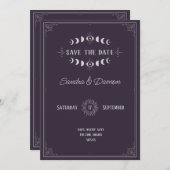 Moody Wedding Save the Date (Vorne/Hinten)