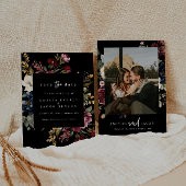 Moody Wedding speichert die Date Stationery Einladung