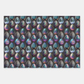 Moody & Whimsical Bright farbenfrohe Dracheneier Geschenkpapier Set (Vorderseite)