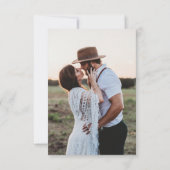 Moody White Peony Blush Rose Save The Date (Rückseite)