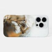 Moody white rose iPhone hülle (Rückseite (Horizontal))