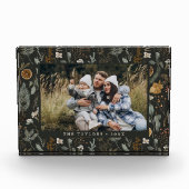 Moody Winter botanisch Personalisiert Fotoblock (Vorderseite)