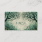 Moody Winter Forest Gothic Romance Visitenkarte (Vorderseite)