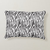 Moody Zebra Safari Hand-Drawn Mauve Accent Dekokissen (Rückseite)