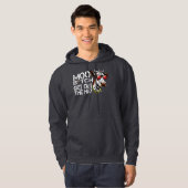 Mooe raus aus dem Hasen Funny Cow mit Brille Sweat Hoodie (Vorne ganz)