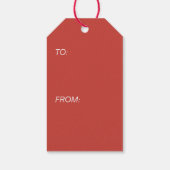 Mooey Christmas Cow Geschenktasten Geschenkanhänger (Rückseite)