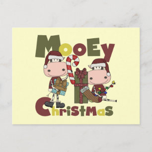 Mooey Christmas Feiertagspostkarte