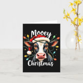 Mooey Christmas Funny Xmas Cow Cattle Lovers Karte (Gelbe Blume)