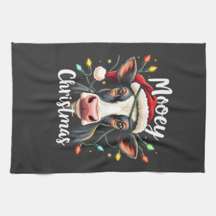 Mooey Christmas Funny Xmas Kuh Rinder Liebhaber Geschirrtuch