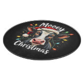 Mooey Christmas Funny Xmas Kuh Rinder Liebhaber Schneidebrett (Ecke)