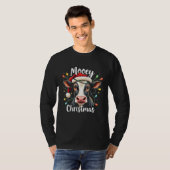 Mooey Christmas Funny Xmas Kuh Rinder Liebhaber T-Shirt (Vorne ganz)