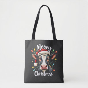 Mooey Christmas Funny Xmas Kuh Rinder Liebhaber Tasche