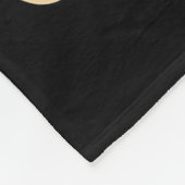 Mooey Christmas Highland Cow Funny Santa Hat Desig Fleecedecke (Ecke)