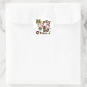 Mooey Christmas Runder Aufkleber (Tasche)