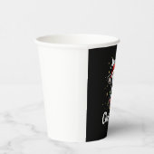 Mooey Christmas Santa Christmas Lights Cow Lovers Pappbecher (Rechts)