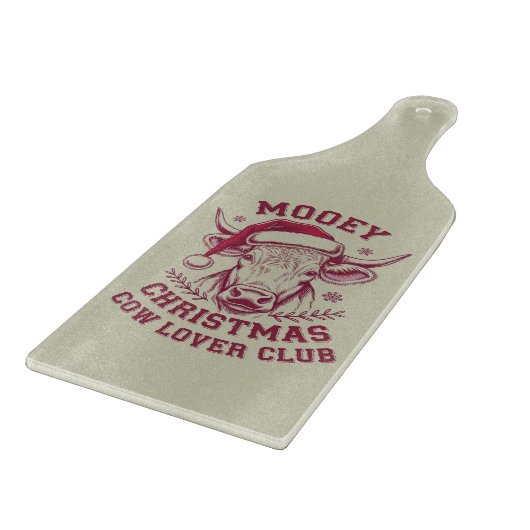 Mooey Christmas Western Cow Lover Club Xmas Saison Schneidebrett (Ecke)