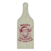 Mooey Christmas Western Cow Lover Club Xmas Saison Schneidebrett (Vorderseite)