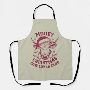 Mooey Christmas Western Cow Lover Club Xmas Saison Schürze