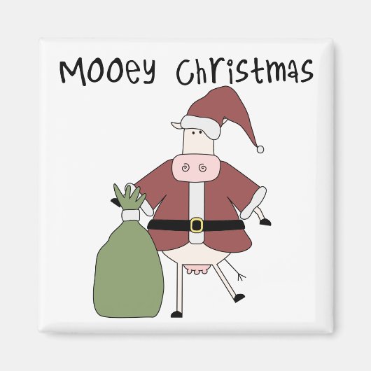 Mooey Cow Weihnachtsgeschenke und Geschenke Magnet (Vorne)