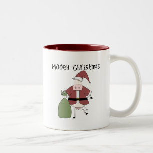 Mooey Cow Weihnachtsgeschenke und Geschenke Zweifarbige Tasse