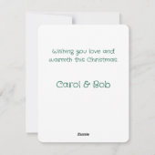 Mooey Kissmas Cartoon Kuh Weihnachtskarte Feiertagskarte (Rückseite)