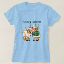 Mooey Kissmas Highland Cows Shirt