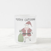 Mooey Kuh-Weihnachtst-shirts und -geschenke Mattglastasse (Mittel)