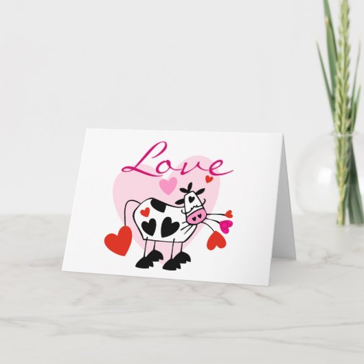 Mooey LiebeValentine Feiertagskarte (Vorderseite)