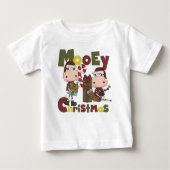 Mooey Weihnachten Baby T-shirt (Vorderseite)
