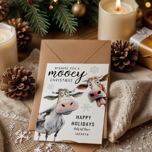 Mooey Weihnachten Kuh Thema