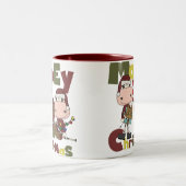Mooey Weihnachten Zweifarbige Tasse (Mittel)