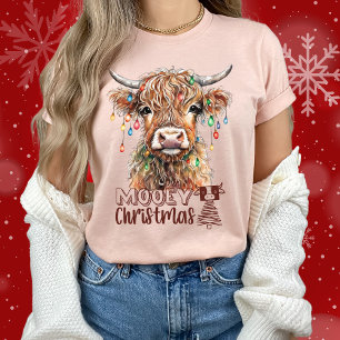 Mooey Weihnachtskuh Weihnachtsadorable Funny Cow T-Shirt