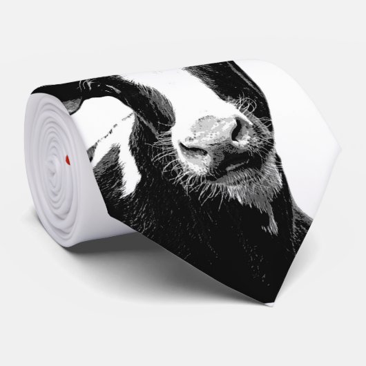 Mooey Weihnachtsweihnachtsmilchkuh Krawatte (Gerollt)