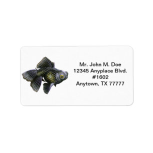 Moog the Black Moor Address Label Adressaufkleber
