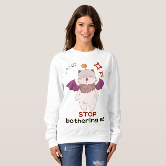 moogle from final fantasy sweatshirt (Vorne ganz)