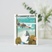 Mook Cook New Zealand Reiseplakat Postkarte (Stehend Vorderseite)